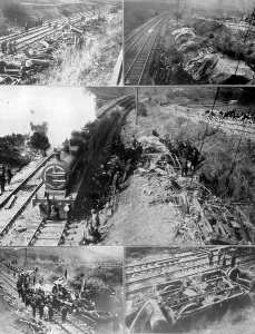 Two Scotch Express trains collided at Aisgill leaving 14 dead and many injured Two Scotch Express trains collided at Aisgill leaving 14 dead and many injured