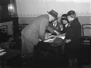Preparation Prints: Scouts helping out with the ARP ( Air Raid Precautions ) in Crayford, Kent