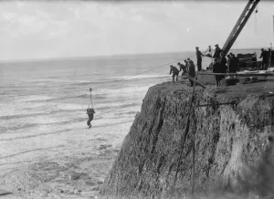 Sea drama near Brighton. Thrilling rescues in a gale. The rescue party helping