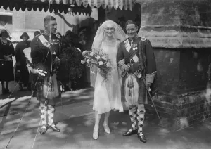 A Seaforth Highlander wedding Captain J W Wolllaston 2nd Battalion. Seaforth Highlander