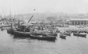 Seized by the Kemalists The Quays at Stamboul in Turkey which have been seized by