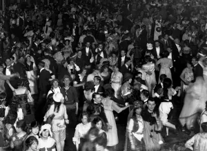 Celebration Prints: Selfridges Ball at the Albert Hall c. 1925 dance / dancing / party season / celebration