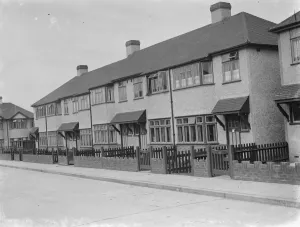 Houses Prints: Semi detached houses on Savoy Road in Dartford, Kent. 1939