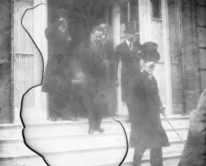 Politicians Prints: Senhor Machado, President of Portugal, leaving the Ritz Hotel, London