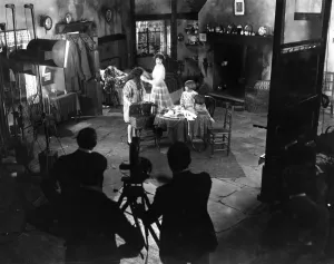 Actress Prints: On the set of a film being made by the production company, Famous Players - Lasky