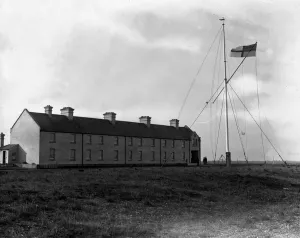 Flag Prints: Shingle Street coastguard station, Suffolk