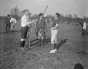 Sportsmen Prints: Shinty Match on Wimbeldon Common. The London Camanachd Club hold their annual shinty