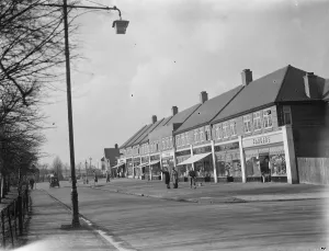 Shops on Marechal Niel Parade in Sidcup, Kent. 1937