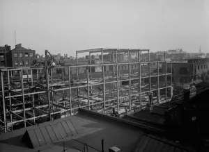 Shoreditch Town Hall, steelwork by E Wood and Company. 1937