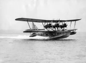The short Rangoon flying boat used as a training machine by Imperial Airways