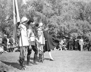 Sidcup fete in Kent. The fancy dress parade. 1939