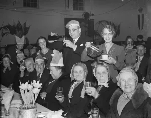 Alcohol Prints: Sidcup Old Folks Party attended by councillors Mr and Mrs T G Gabraith