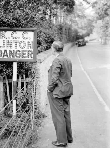 Rear View Prints: Sign, Linton. 1937