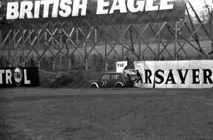 Although the sign says The Car Saver this Morris Mini Cooper obviously couldn t