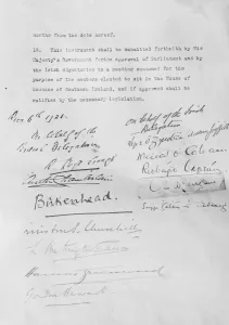Ireland Irish Prints: The signatures of the historic agreements between the government and Sinn Fein