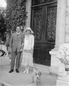 Sir Albert and Lady Stern at Cannes. 1922