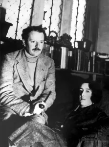 Stock Photography Prints: Sir Harold Nicolson and his wife writer Vita Sackville West at their home in Sissinghurst