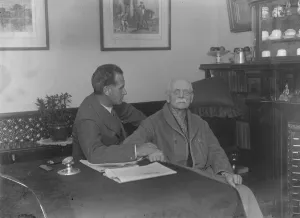Sir Herbert Barker, the manipulative surgeon, ( left ) and Dr Frederick Axham
