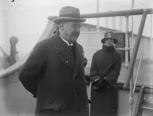 Sir James O Grady leaves for Tasmania Sir James O Grady photographed on board