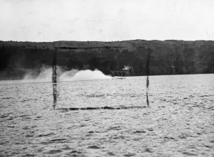 Motorcar Prints: Sir Malcom Campbell gave his jet-propelled Bluebird motor boat, which he hopes