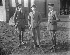 sir Philip Sassoon, under secretary for air, paid a visit of inspection to