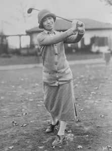 SIster of Japanese empress at golf Princess Asaka, a sister of the Empress of Japan