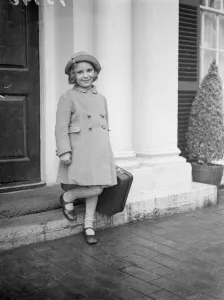 Six-year-old girl making six Atlantics crossing alone. Six-year-old Miss Sylvia