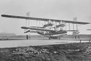 The skyship. Official photograph of worlds largest flying boat