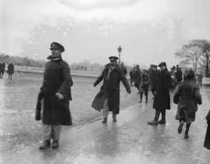 Leisure Prints: Sliding on Hampstead Heath 22 January 1917