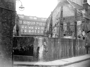 Poverty Prints: Slums near the docks. 1933