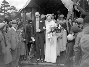 Elderly Prints: Smith and Robinson wedding at St Nieh Chisle. 1934