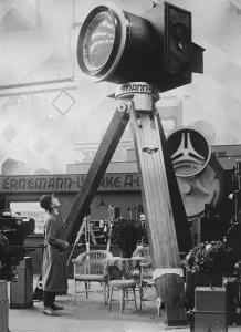 A snap giant in camera land A giant camera at the Photographic Fair in Berlin