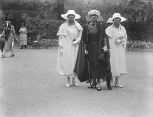 Society Attends Exhibition matches Princess Andrew of Greece with her two haughters 13