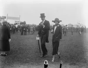 Society at Epsom races Lord and Lady Stanley 5 June 1924