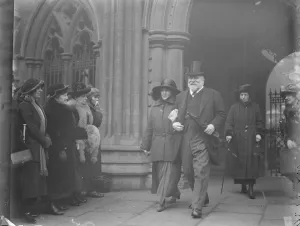 Marriage Prints: Society Wedding The wedding of Sir William Waters and Mrs George took place at St Mary Abbots