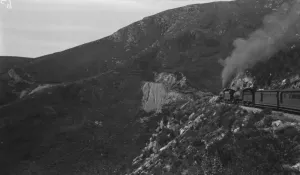 Scenic Prints: South Africa steam train through the Mountain Pass