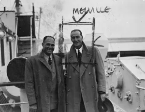 The South African cricket team, captained by Alan Melville, a former Oxford University captain