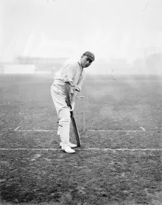 South African cricketers practice at the Kennington Oval, London Claude Carter ( Natal )