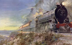 Railways Prints: A South African Train de luxe on the Cape Town Johannesburg Line The Union Express