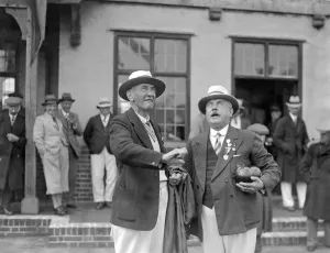 South African v Sussex - Bowls at Worthing Mr Passmore, Captain of the South Africans