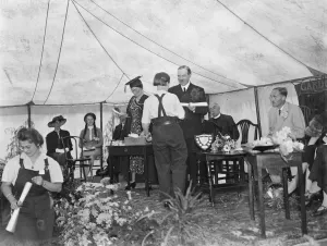 Speech day at the Swanley Horticultural College, Kent. Students are presented with