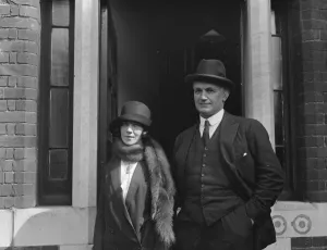 Bridegroom Prints: Sportsmen Politician weds. The Honourable Francis Marion Bates Fisher and Miss K L Crabbe
