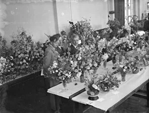 Table Collection: The Spring Flower Show in Welling, Kent. 1939