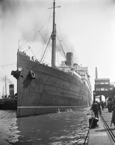 SS Berengaria at Southampton. 1925