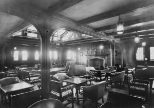 Ss Voldendam Smoking room first class 16 November 1922
