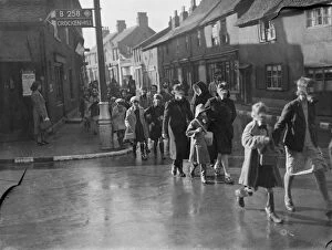 World War Two Ww2 Second World War Collection: St Josephs School children during a gas mask drill in St Mary Cray, Kent