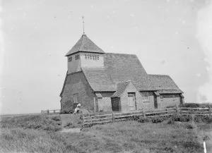 Steeple Prints: St Thomas Becket Church, Fairfield, Romney Marsh. 1935