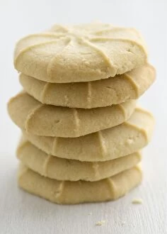 Baking Collection: Stack of piped cookies credit: Marie-Louise Avery / thePictureKitchen / TopFoto