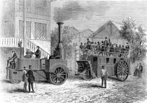 Passenger Prints: Steam train for route ordinaire no 78. 19th century