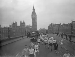 Stock exchange walk to Brighton. Forty nine lined up at Westminster for the annual